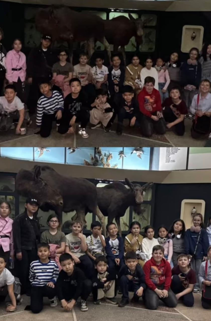 Мектебіміздің 1"Г" және 3"Г" сыныптары Әл-Фараби атындағы ҚазҰУ-нің Биология факультетіндегі биология музейіне барып қайтты.