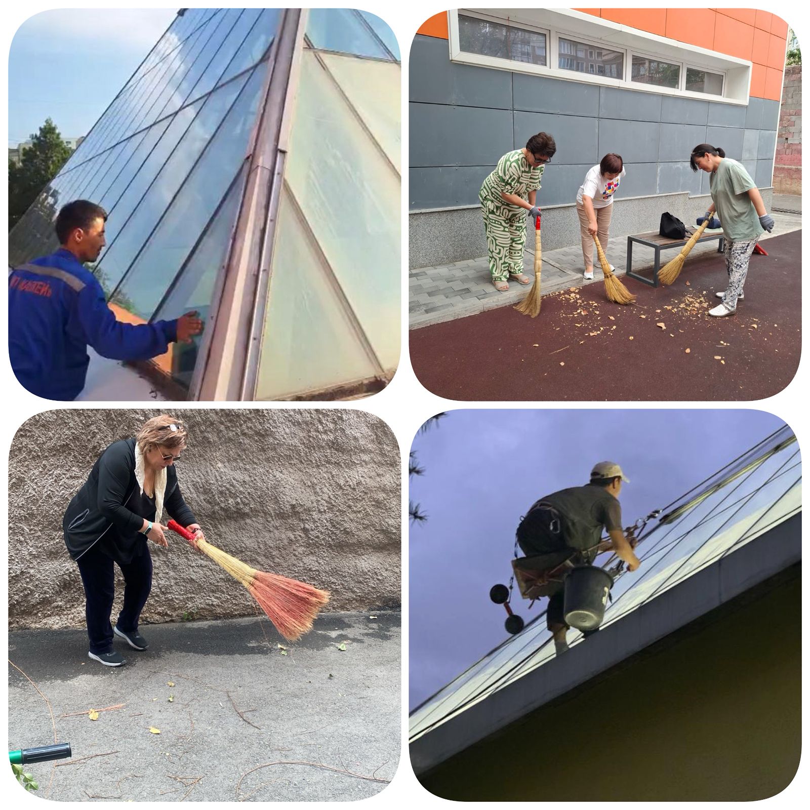 "Таза Қазақстан" жобасы аясында мектебімізде кең ауқымды сенбілік жұмыстары ұйымдастырылды.