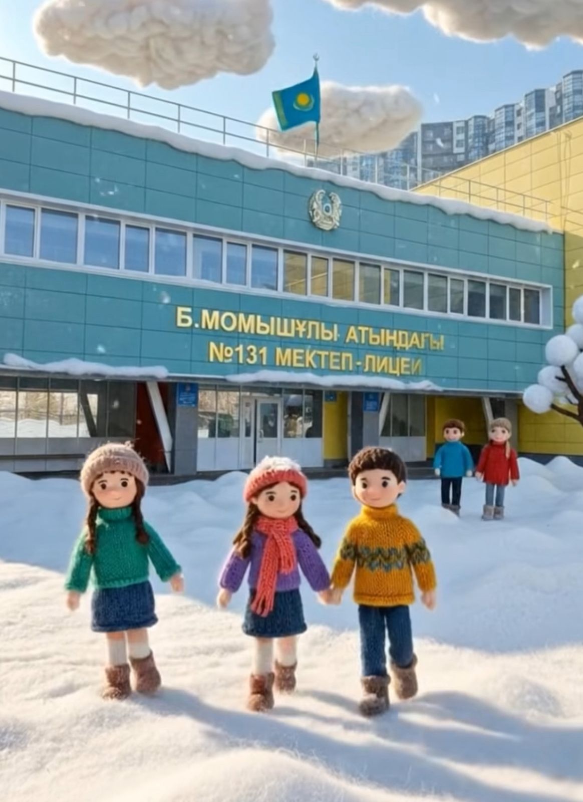 Мектебіміз тоқыма қалашықта!