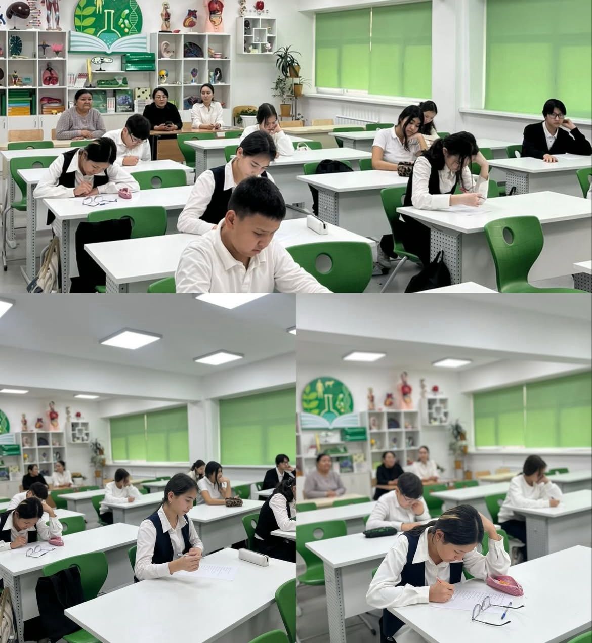 19 қараша мектебіміздің 7–8 сынып оқушыларының  арасында химия, биология, география пәндерінен мектепішілік олимпиада өтті!